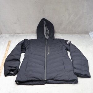 Spyder Jacket Womens Medium Black Brisk Insulated Puffer Ski Snow Winter Warm